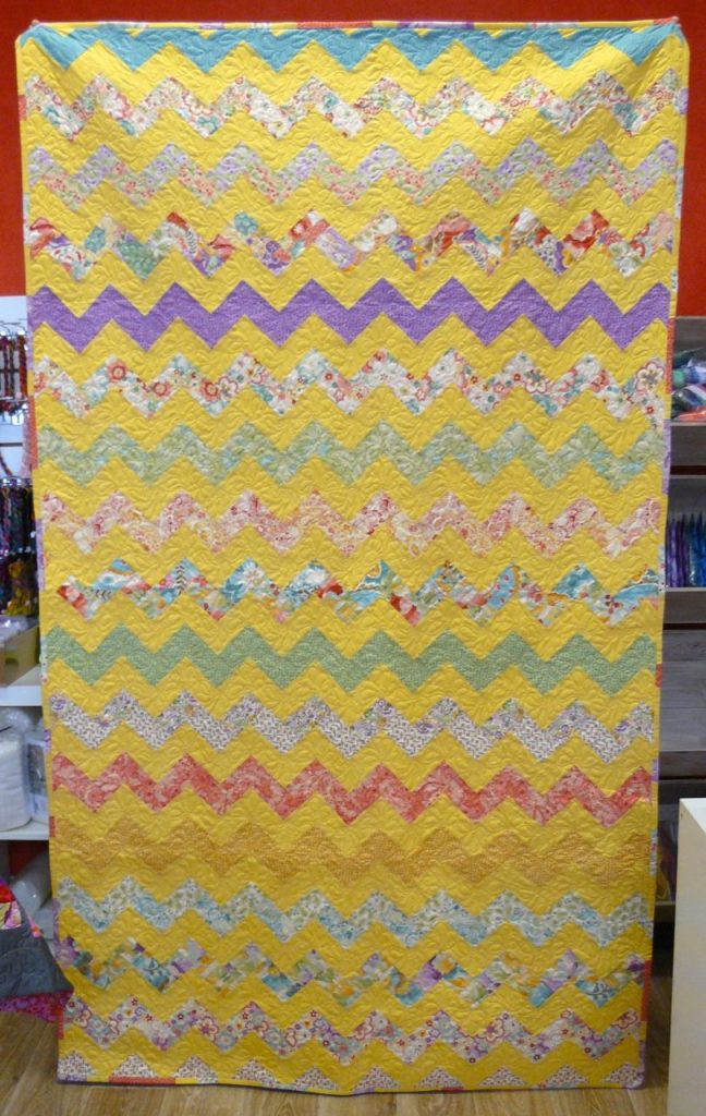 Tuto de quilt à chevrons